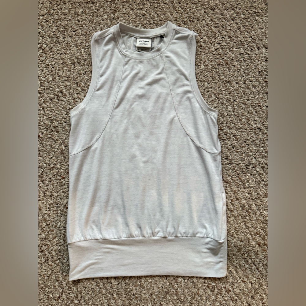 Prana Sol Protect Tank in Soft White Size S